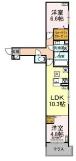 セレスティア谷中【302号室】の間取り