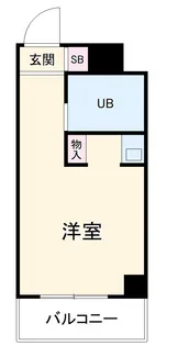 スカイコート横浜日ノ出町【5階】の間取り