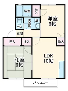 ハイツT&M B【2階】の間取り
