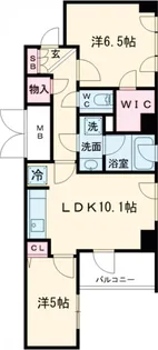 コスモリード新宿余丁町【2階】の間取り