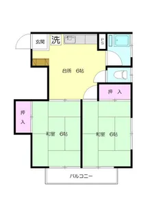 第二興陽ビル【4階】の間取り
