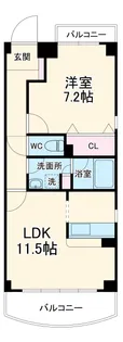 バンブーヒル【1階】の間取り