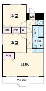 センチュリーマンションK【2階】の間取り