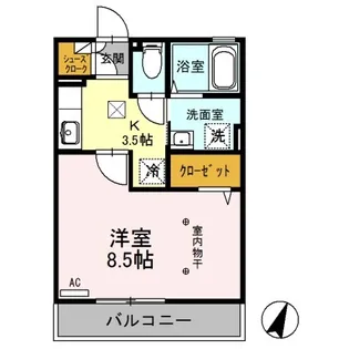 グランブリック【305号室】の間取り