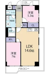 コモド相模原【4階】の間取り