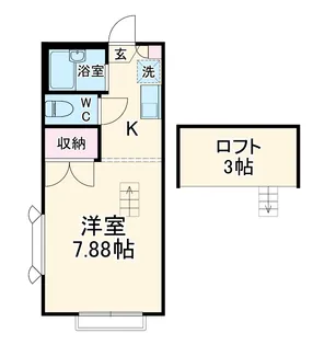 グリーンビューⅡ【104号室】の間取り