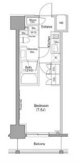 ザ・パークハビオ巣鴨【7階】の間取り