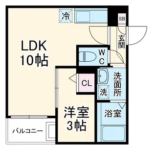 JACK MOTOSHIBATAHIGASHIⅠ【2階】の間取り