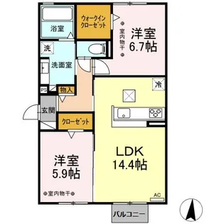 プログレス【1階】の間取り