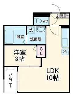Jack motoshibatahigashi1【3階】の間取り