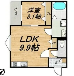 LECOCON弥富【3階】の間取り