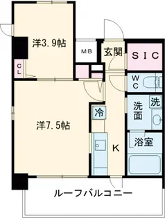 B CITY APARTMENT ITABASHI NORTH【6階】の間取り