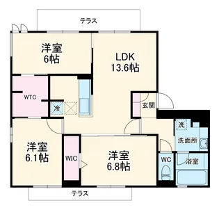 リサイアⅡ【2階】の間取り