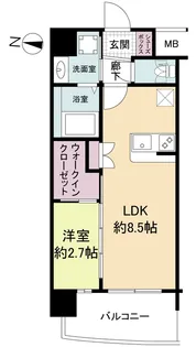 セレニテ東三国ミラク【1212号室】の間取り