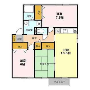 ピュアコート【1階】の間取り