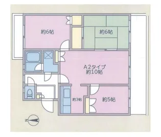 ヒルサイド梶ヶ谷【1階】の間取り