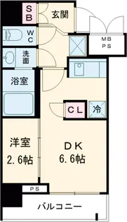 ハーモニーレジデンス山手大塚ザ・ガーデン【6階】の間取り
