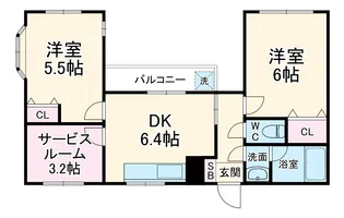 ピラミデ川口【1階】の間取り