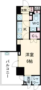 パークキューブ笹塚【11階】の間取り