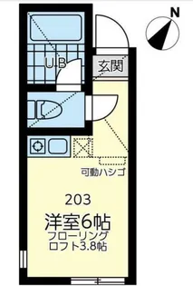 ユナイト小向仲野パールバックの杜【103号室】の間取り