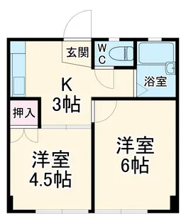 岩井マンション【3階】の間取り