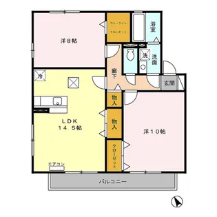ファミール【01020号室】の間取り