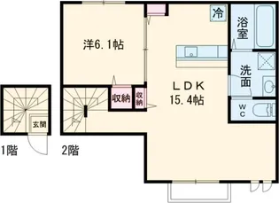 エルシオン狛江【2階】の間取り