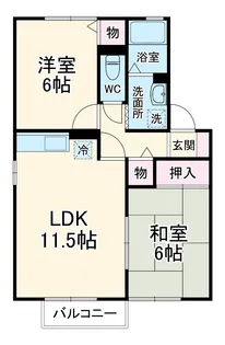 ラファール【1階】の間取り