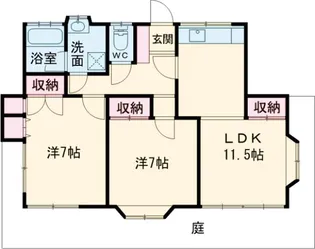 メゾン大誠【1階】の間取り