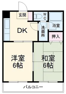 コスモタウン渕野辺【0401号室】の間取り