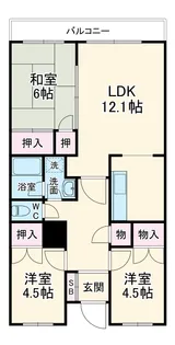 VERNAL HOUSE【302号室】の間取り
