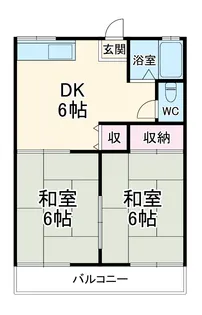 永瀬ハイツ【2階】の間取り