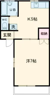 ハリガエハイツ【201号室】の間取り