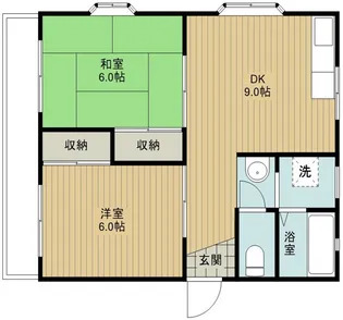 グランハイム新井【A101号室】の間取り