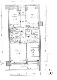 ジュネス溝の口東【4階】の間取り