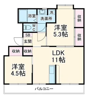 ドリーム佐倉Ⅰ棟【1階】の間取り