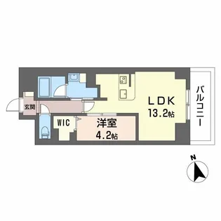 サンエール南堀江【8階】の間取り