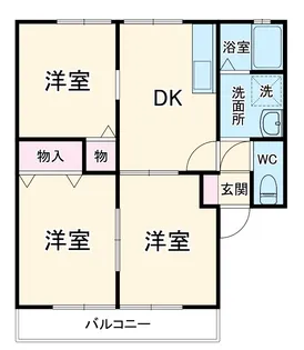 サニーフラットY【1階】の間取り