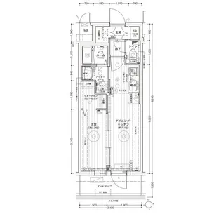 エステムコート名古屋上前津【13階】の間取り
