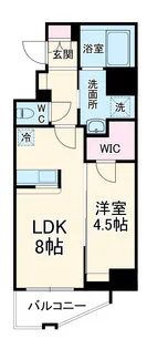 THE HUB MIYAKOJIMA【205号室】の間取り
