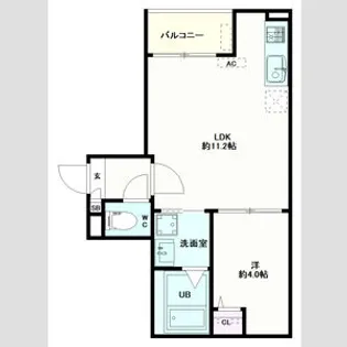 Jack sunashindenⅠ【2階】の間取り