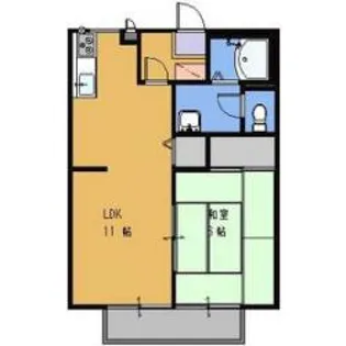 シャンテ相金【1階】の間取り