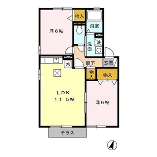 グレイス Ⅰ【1階】の間取り