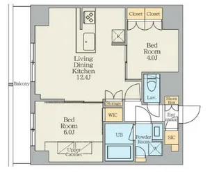 クレストコート東日暮里【5階】の間取り