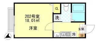 ボンボニエール一之江【2階】の間取り