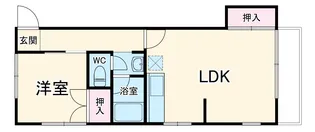 高石サロン【306号室】の間取り