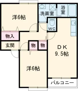 サンハーモニー大和田 B【2階】の間取り