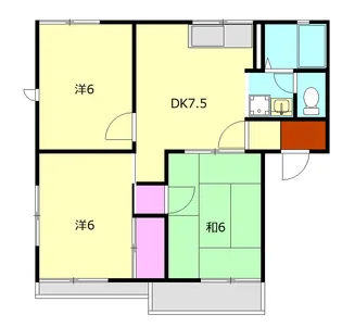 アメージングエステートB【202号室】の間取り