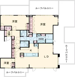 パークシティ浜田山D棟【6階】の間取り