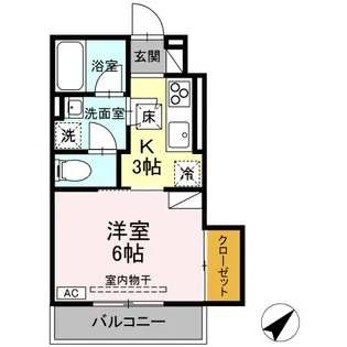 メゾン・ド・マイ【102号室】の間取り